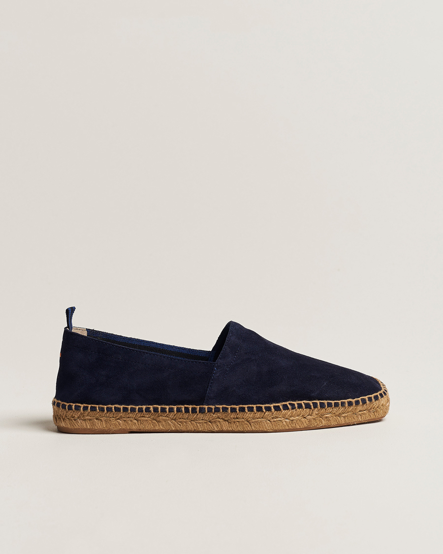 Herr | Espadriller | Castañer | Pablo Casual Suede Espadrilles Azul Oscuro
