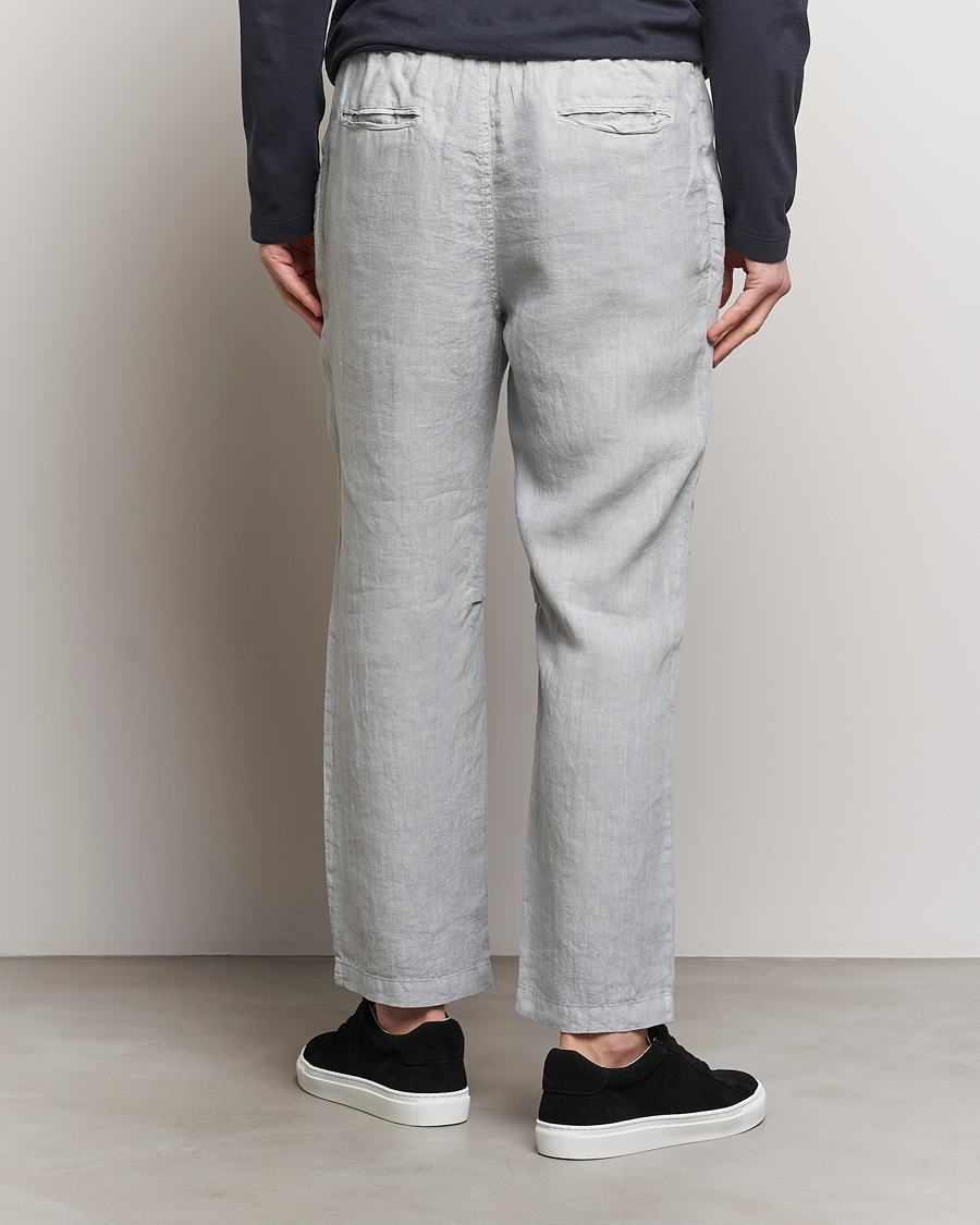 Herr | Byxor | Massimo Alba | Keywest Linen Drawstring Pants Light Grey
