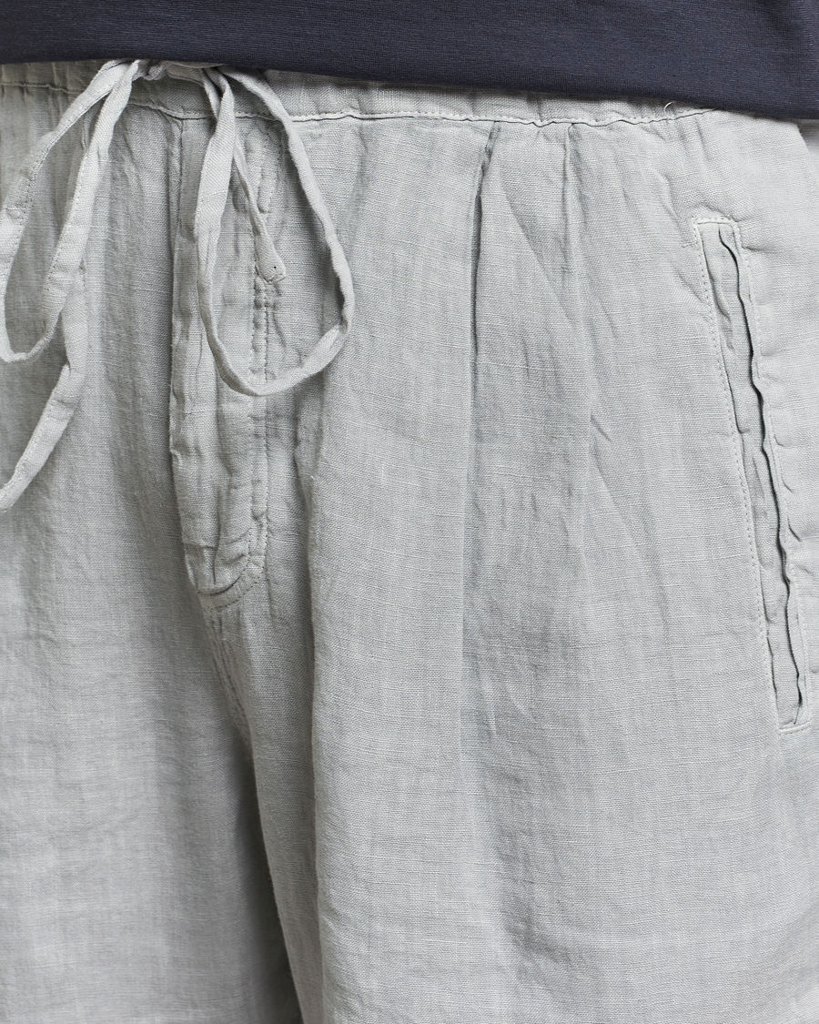 Herr | Byxor | Massimo Alba | Keywest Linen Drawstring Pants Light Grey