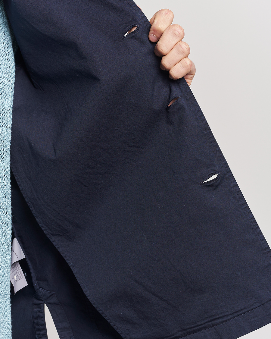 Herr | Skjortor | Massimo Alba | Florida Stone Washed Shirt Jacket Navy