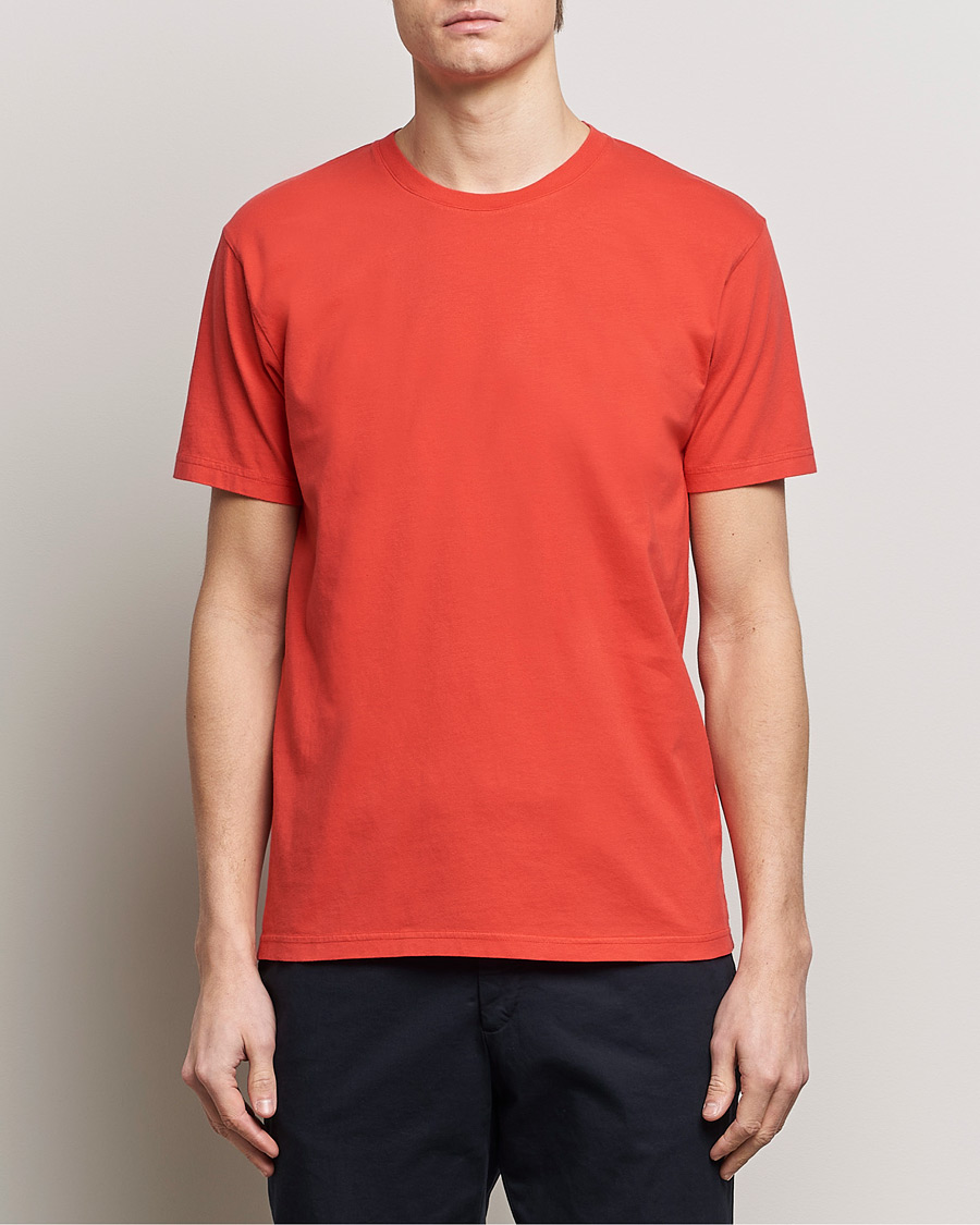 Herr | Kortärmade t-shirts | Colorful Standard | Classic Organic T-Shirt Red Tangerine