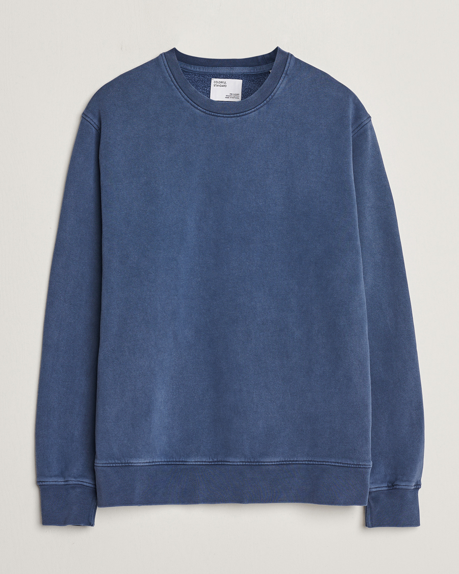Herr | Tröjor | Colorful Standard | Classic Organic Crew Neck Sweat Neptune Blue