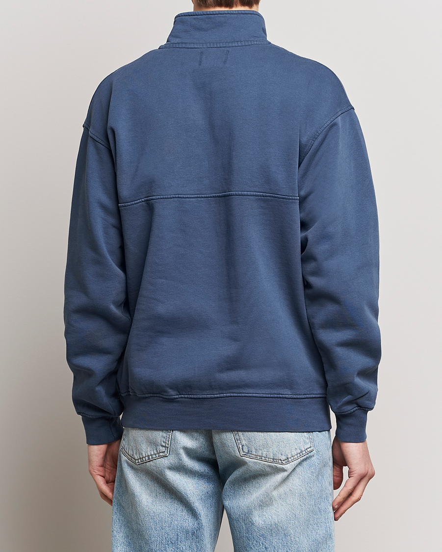 Herr | Tröjor | Colorful Standard | Classic Organic Half-Zip Petrol Blue