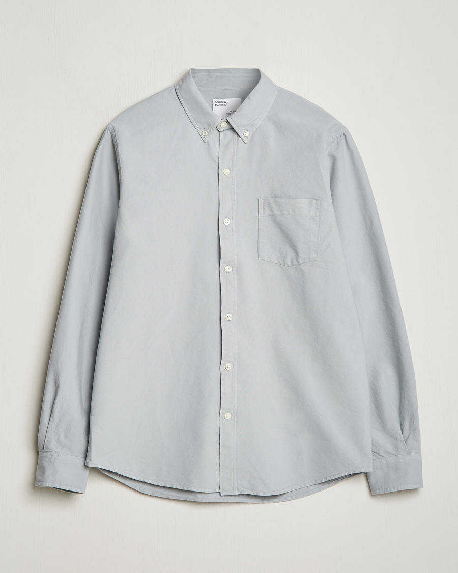 Herr | Skjortor | Colorful Standard | Classic Organic Oxford Button Down Shirt Cloudy Grey