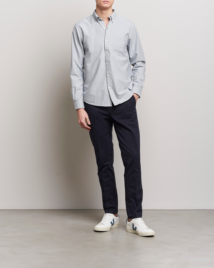 Herr | Skjortor | Colorful Standard | Classic Organic Oxford Button Down Shirt Cloudy Grey