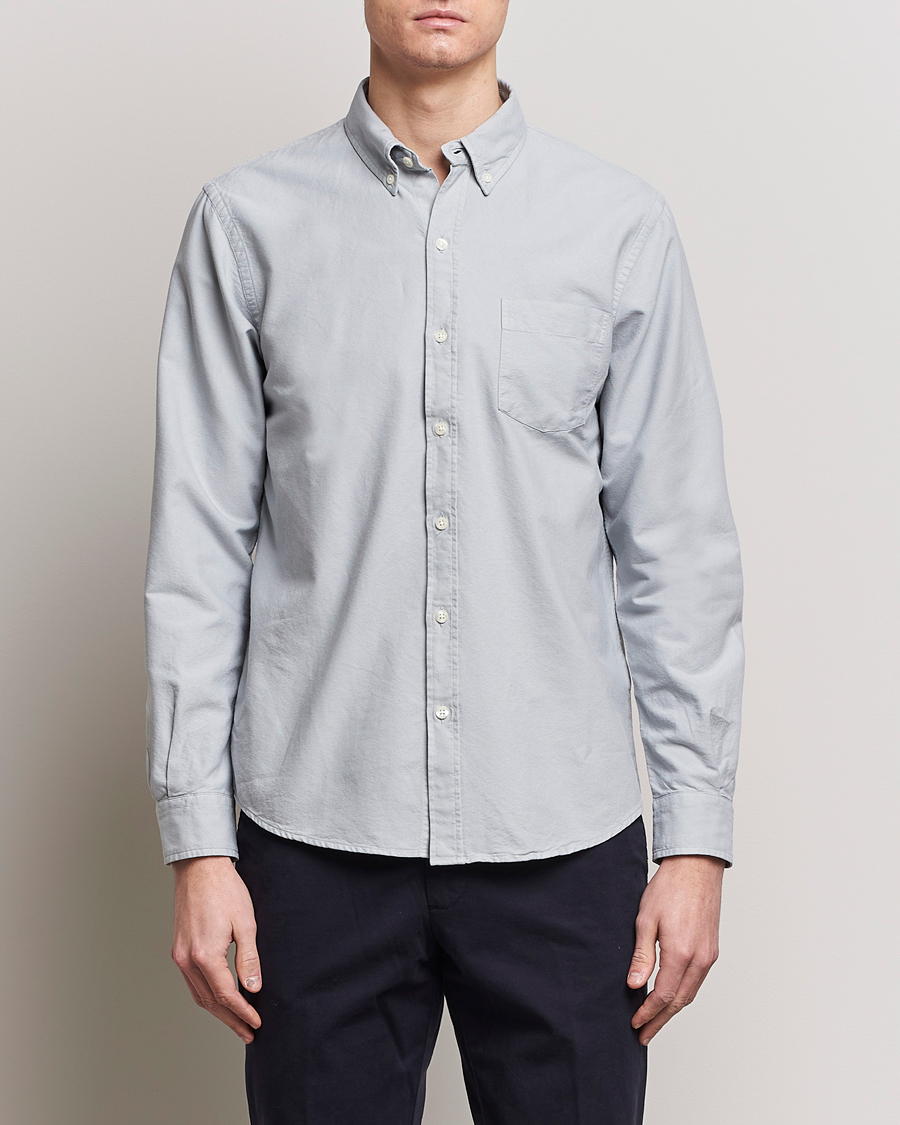 Herr |  | Colorful Standard | Classic Organic Oxford Button Down Shirt Cloudy Grey
