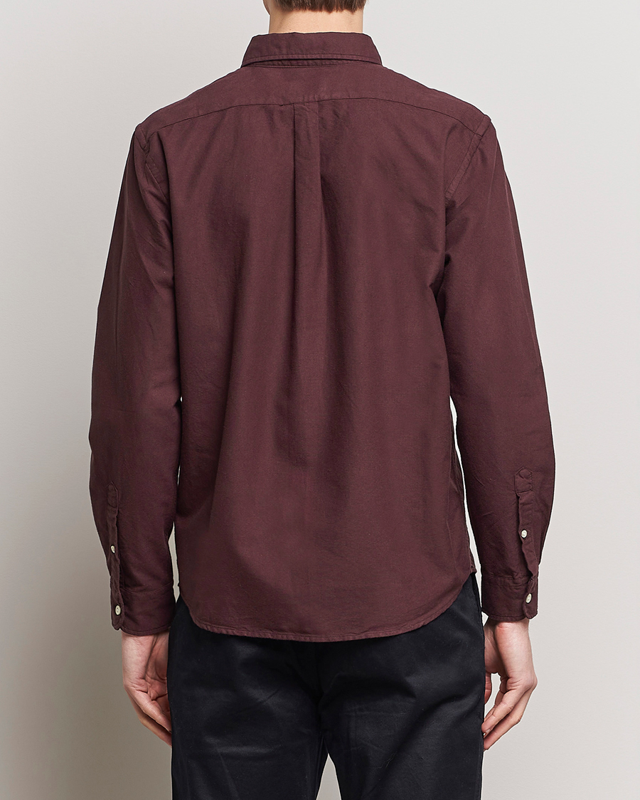 Herr | Skjortor | Colorful Standard | Classic Organic Oxford Button Down Shirt Oxblood Red