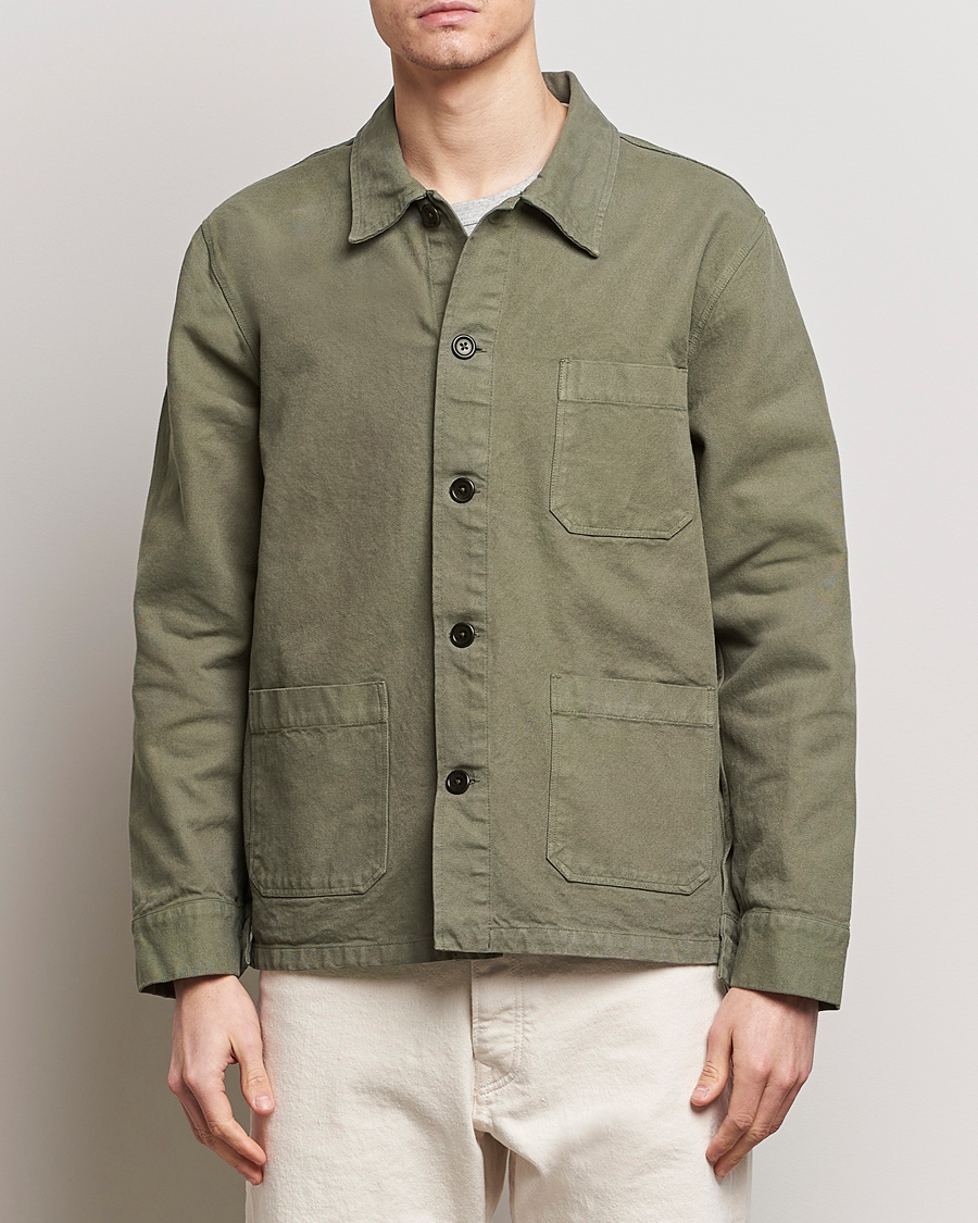 Herr | Overshirts | Colorful Standard | Organic Workwear Jacket Dusty Olive