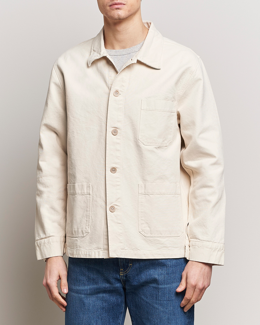 Herr | Casual | Colorful Standard | Organic Workwear Jacket Ivory White
