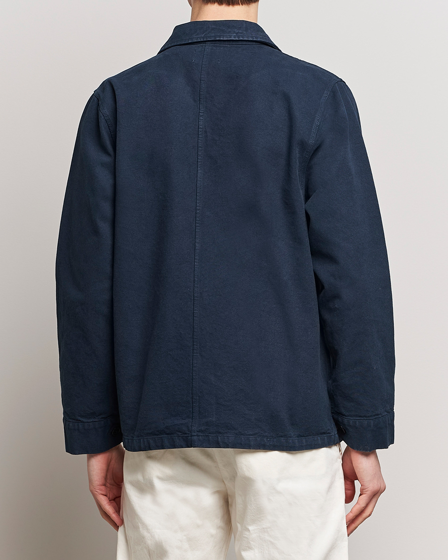 Herr | Skjortor | Colorful Standard | Organic Workwear Jacket Navy Blue