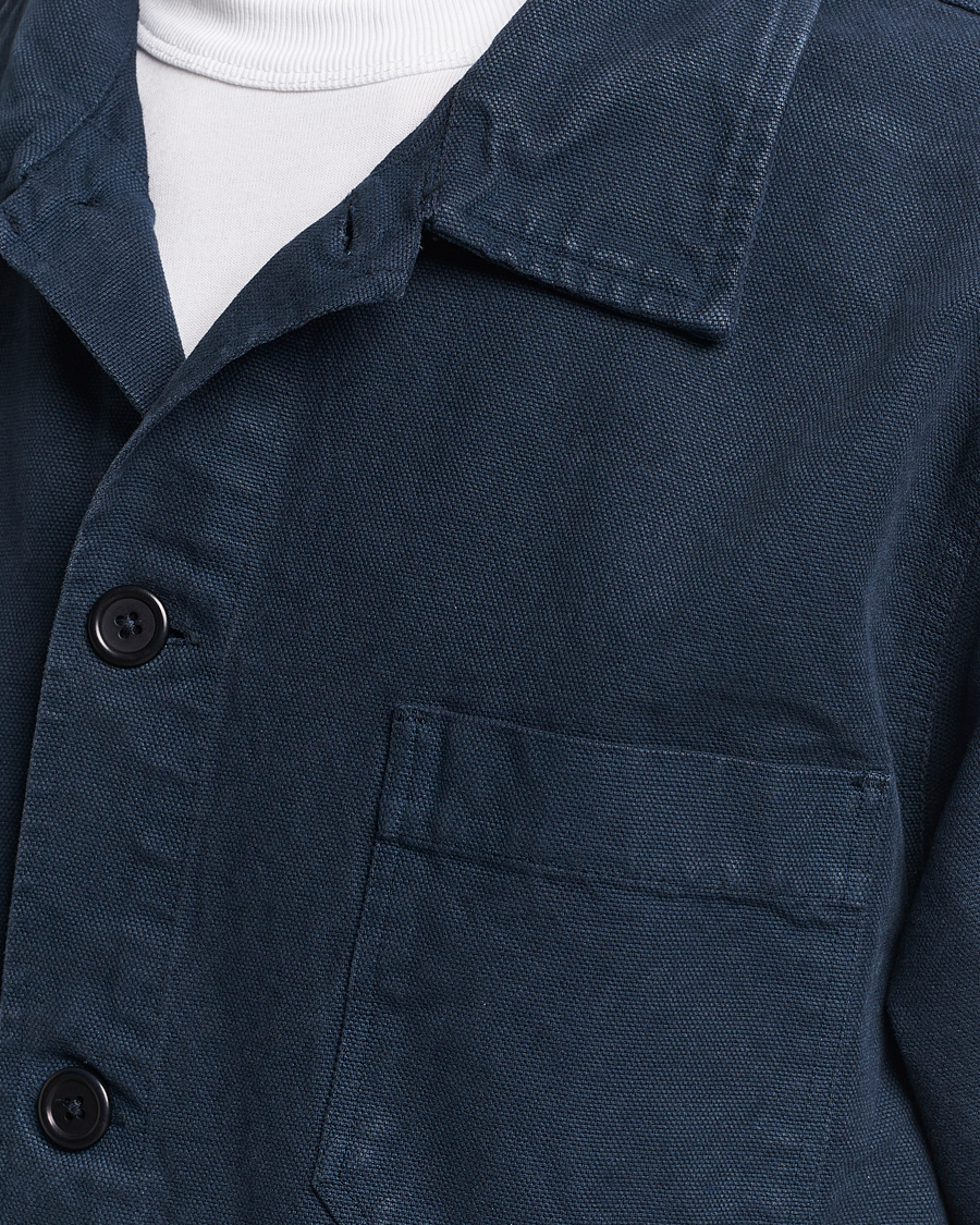 Herr | Skjortor | Colorful Standard | Organic Workwear Jacket Navy Blue