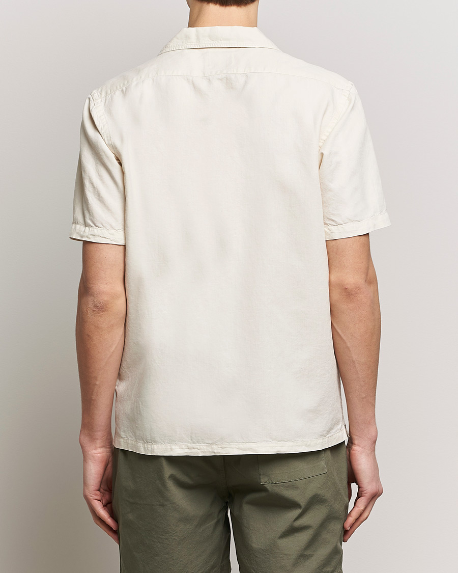 Herr | Skjortor | Colorful Standard | Cotton/Linen Short Sleeve Shirt Ivory White
