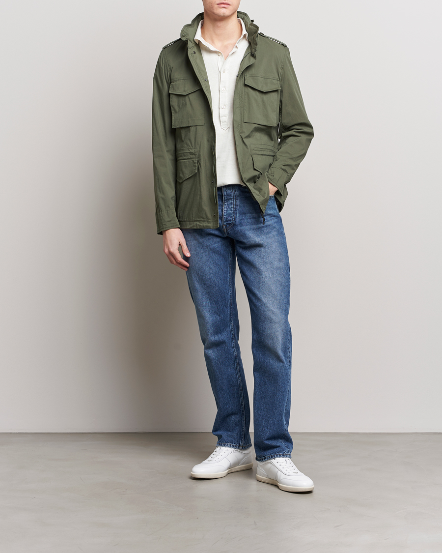 Herr | Jackor | Aspesi | Lightweight Cotton Field Jacket Military