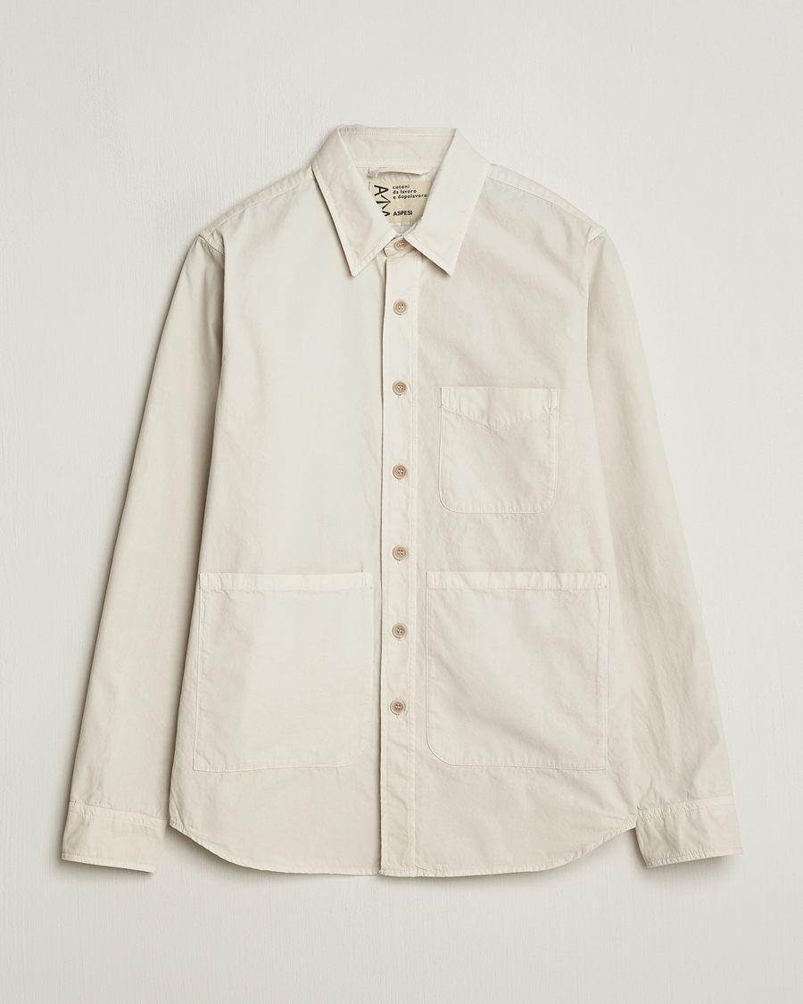 Herr | Jackor | Aspesi | Utility Shirt Jacket Light Beige
