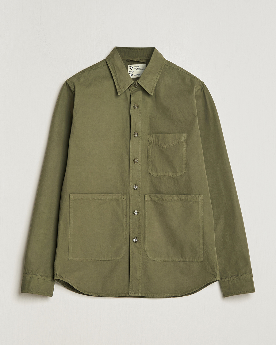 Herr | Jackor | Aspesi | Utility Shirt Jacket Military