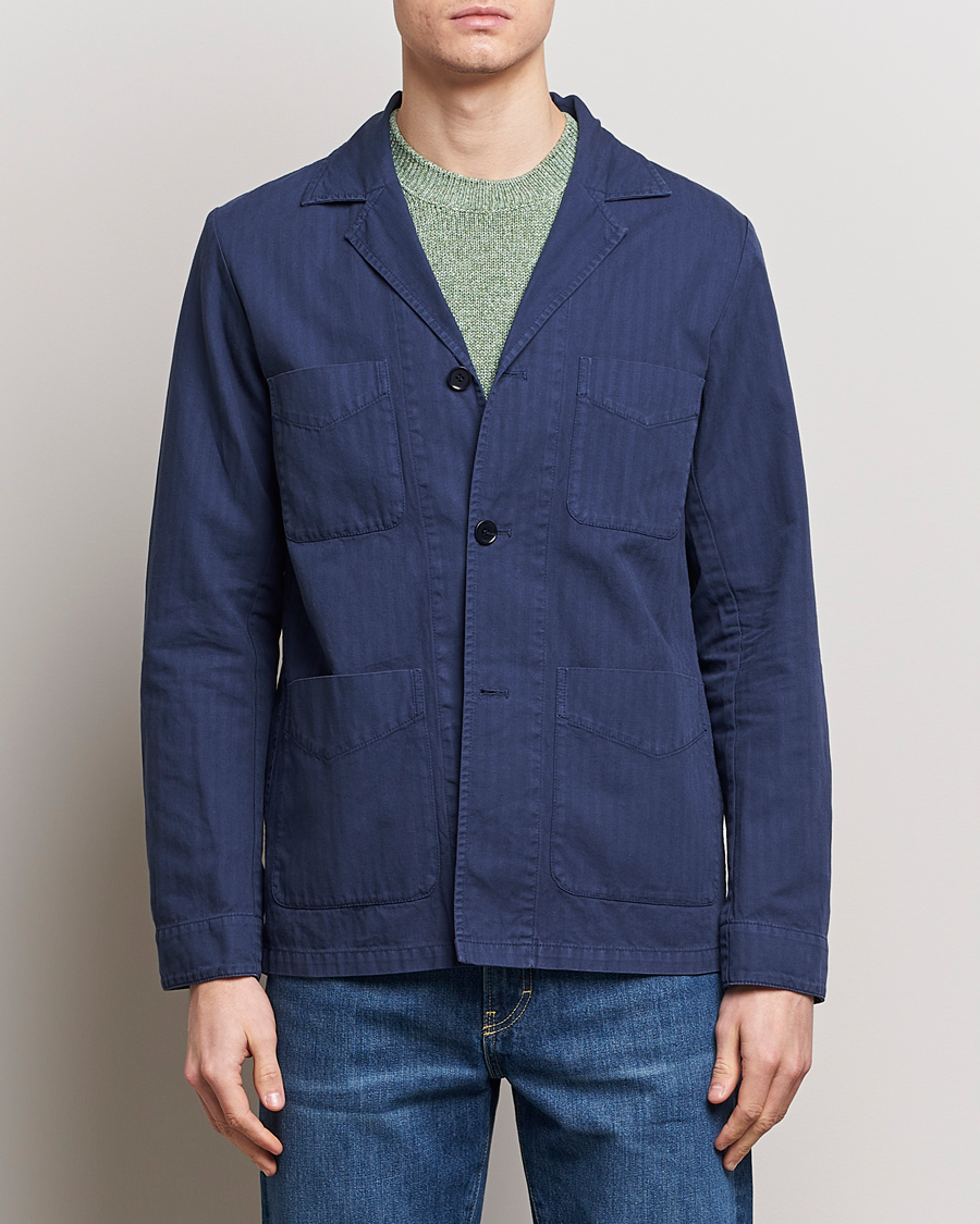 Herr | Samtida jackor | Aspesi | Fadango Shirt Jacket Navy