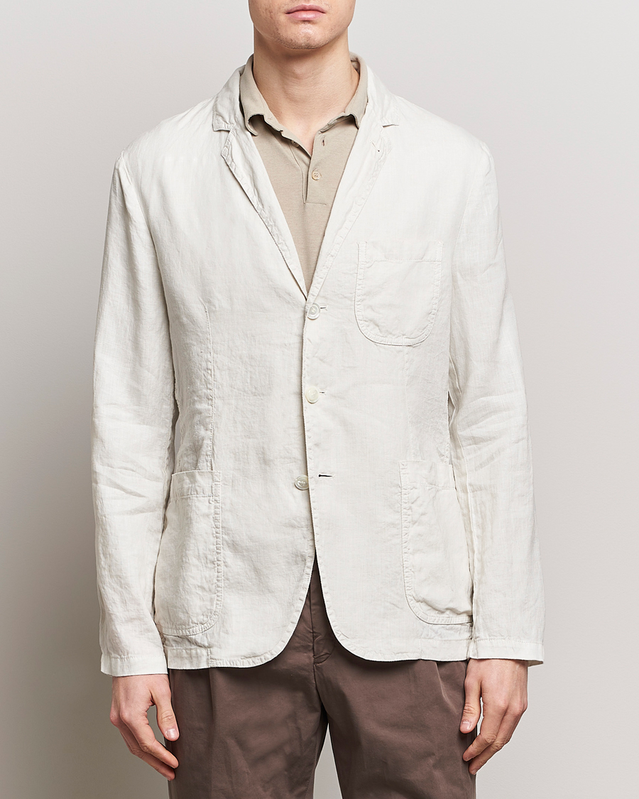 Herr | Kavajer | Aspesi | Samuraki Linen Blazer Light Beige