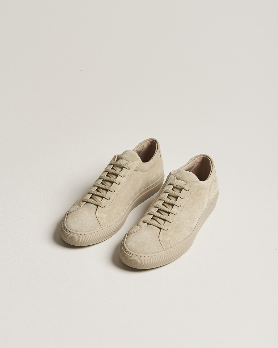 Herre | Common Projects | Common Projects | Original Achilles Suede Sneaker Bone