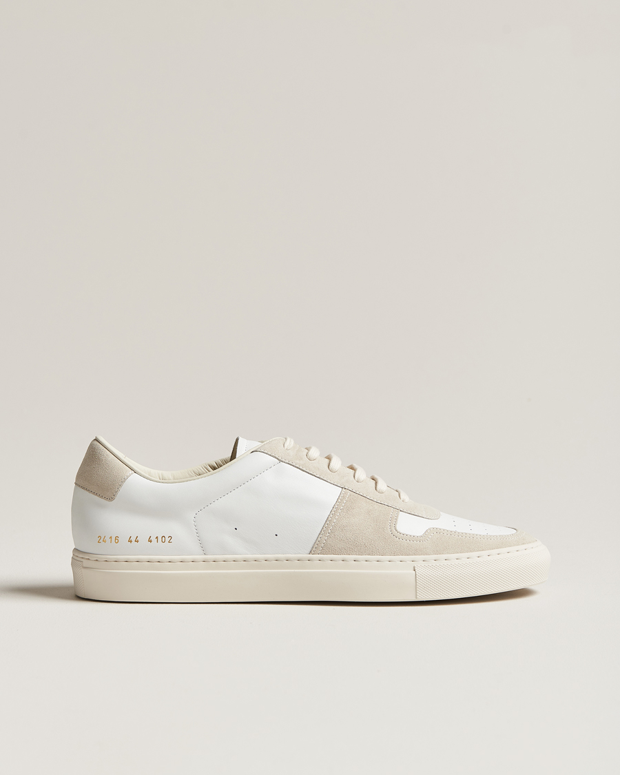 Herr | Common Projects B Ball Duo Leather Sneaker Off White/Beige | Common Projects | B Ball Duo Leather Sneaker Off White/Beige