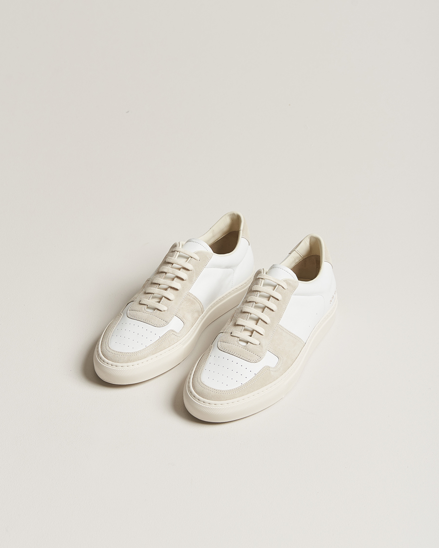 Herr | Common Projects B Ball Duo Leather Sneaker Off White/Beige | Common Projects | B Ball Duo Leather Sneaker Off White/Beige