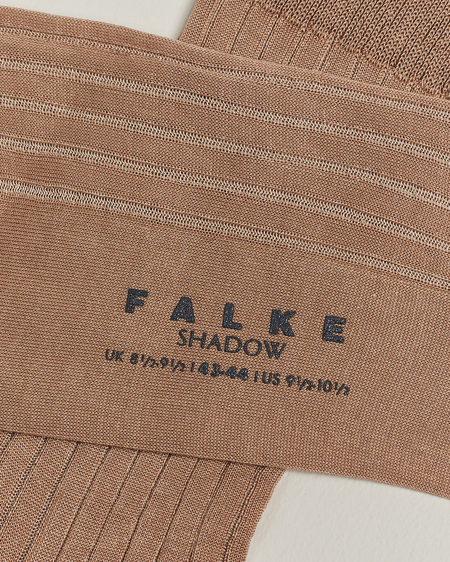 Herr | Underkläder | Falke | Shadow Stripe Sock Camel/White
