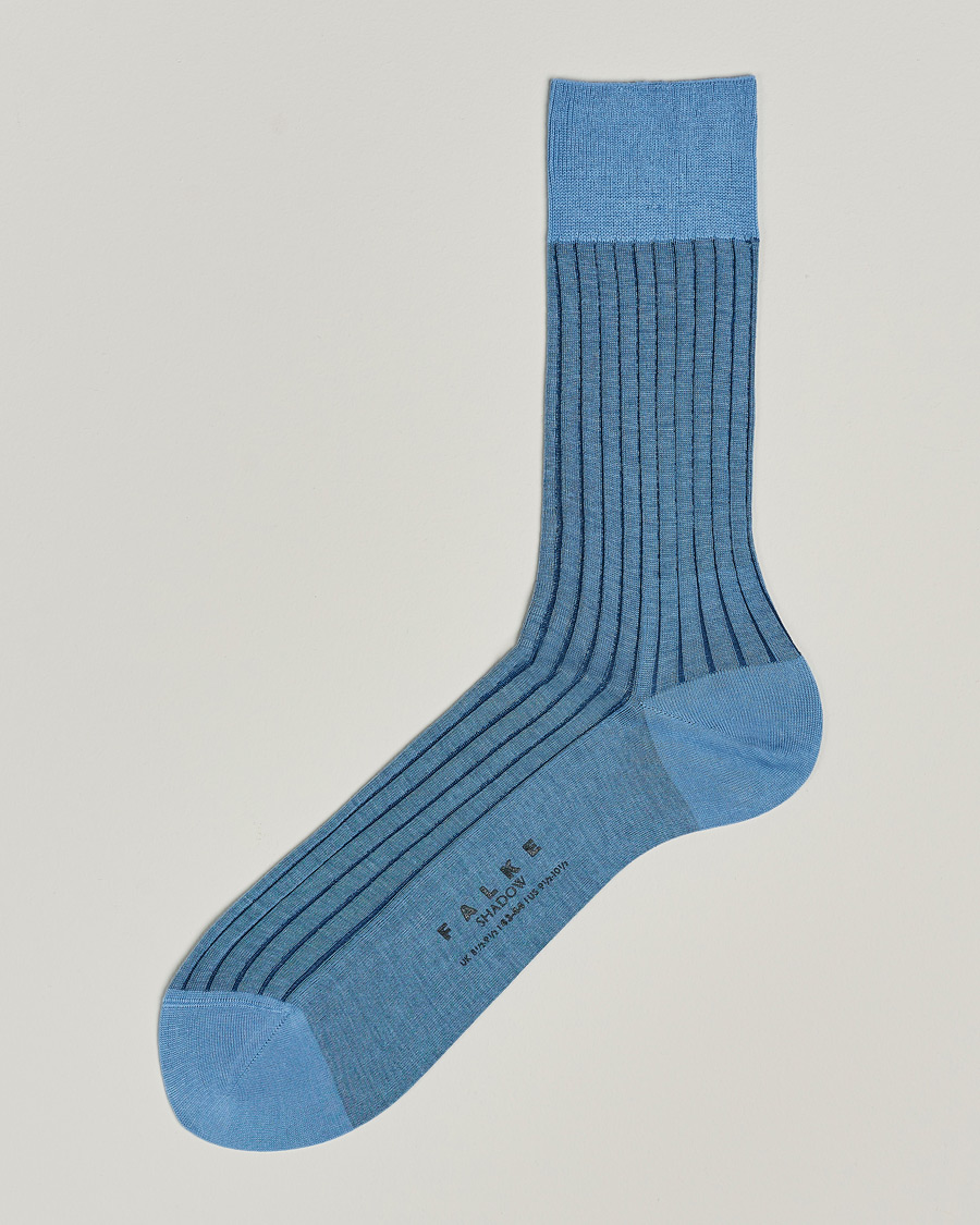 Herr | Underkläder | Falke | Shadow Stripe Sock Light Blue/Navy