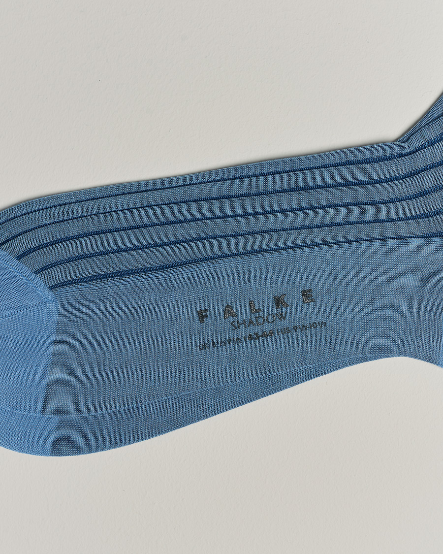 Herr | Kläder | Falke | Shadow Stripe Sock Light Blue/Navy