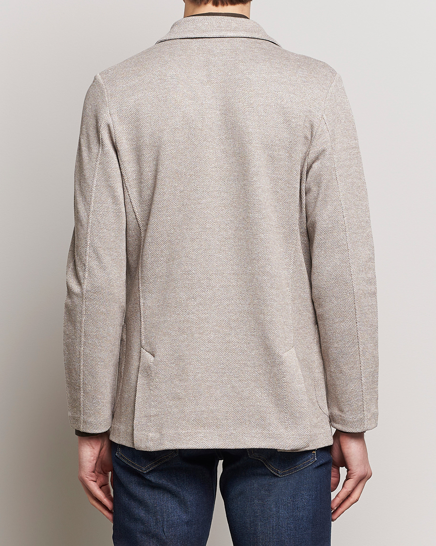 Herr | Kavajer | Gran Sasso | Structured Cotton/Linen Blazer Beige Melange