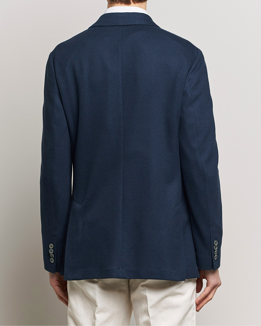 Herr | Kavajer | Brioni | Cotton/Silk Jersey Blazer Navy