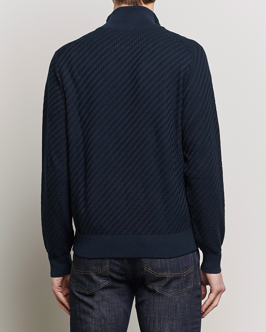 Herr | Tröjor | Brioni | Cashmere/Silk Blend Full Zip Navy