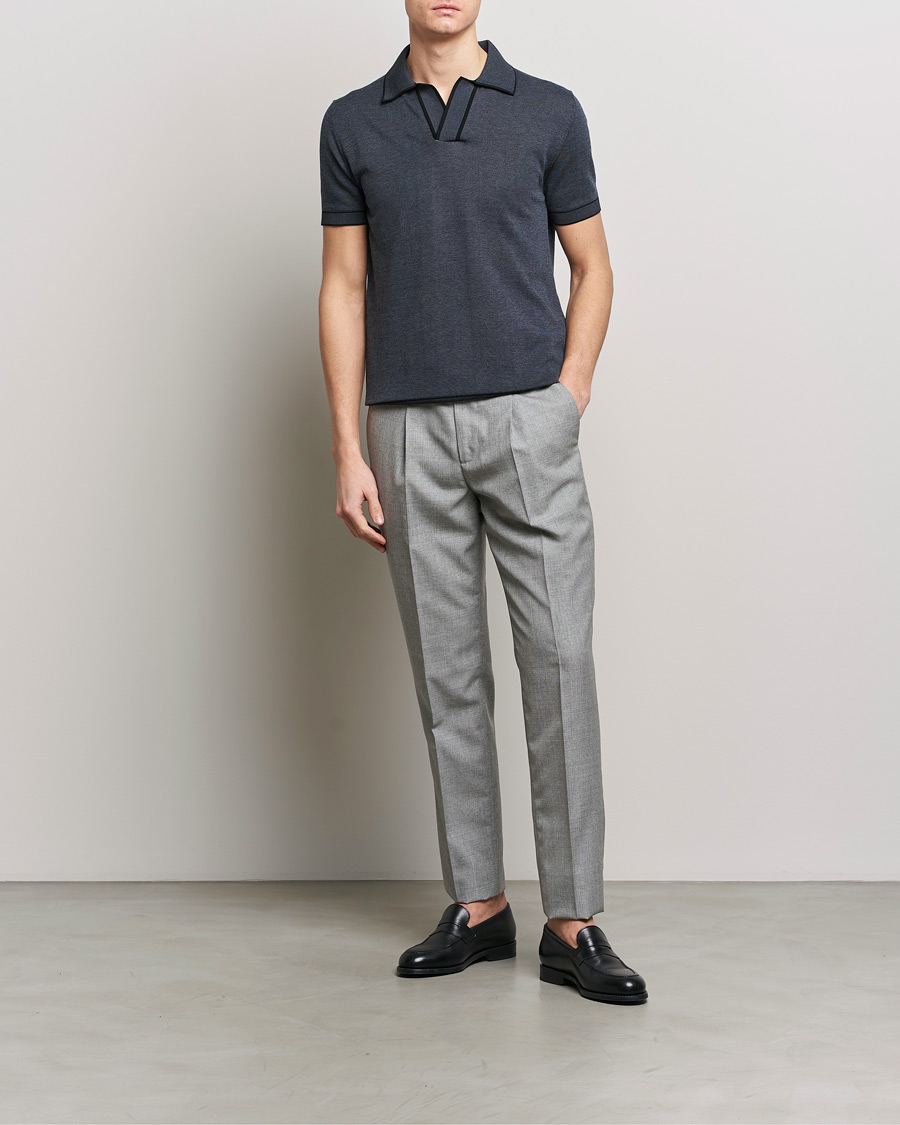Herr | Pikéer | Brioni | Soft Cotton Polo Navy