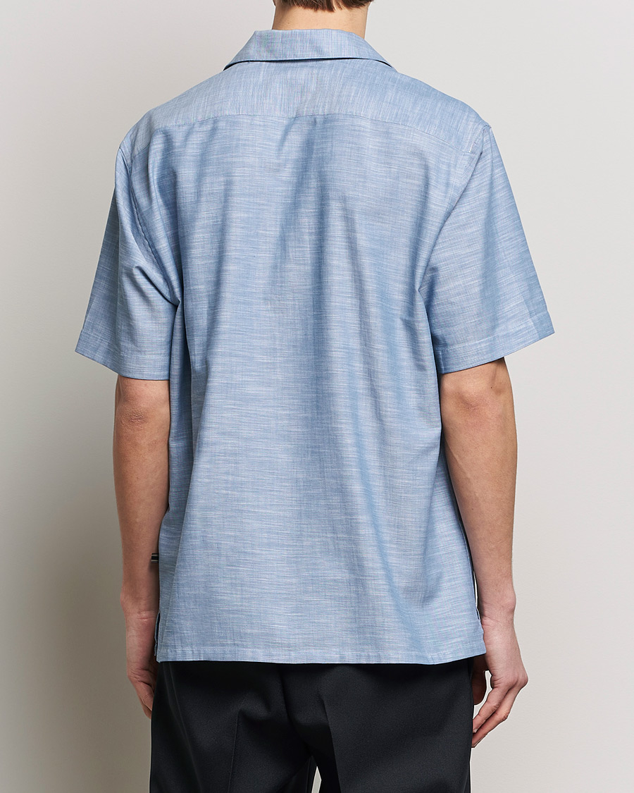Herr | Skjortor | Brioni | Cotton Cuban Shirt Light Blue