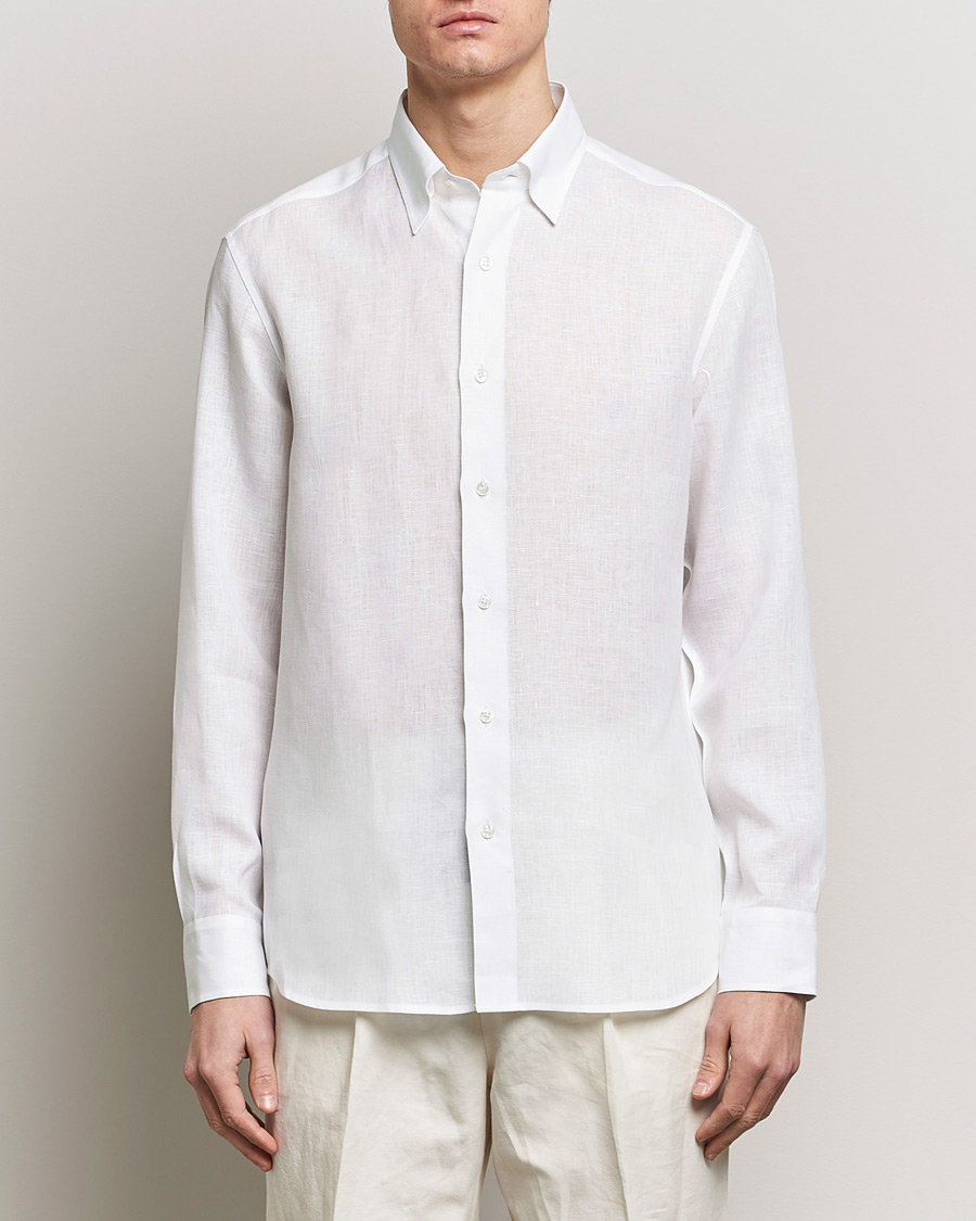 Herr |  | Brioni | Linen Sport Shirt White
