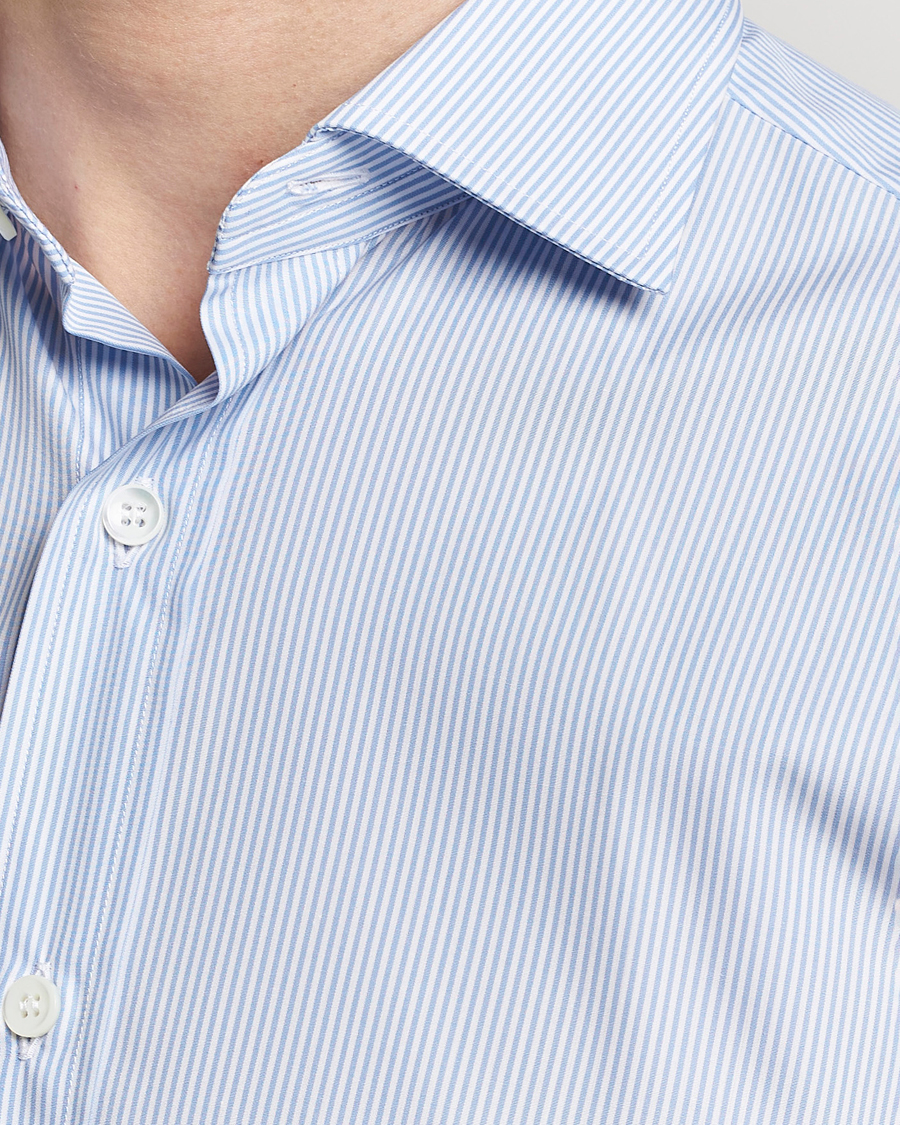 Herr | Skjortor | Brioni | Slim Fit Dress Shirt Light Blue Stripe