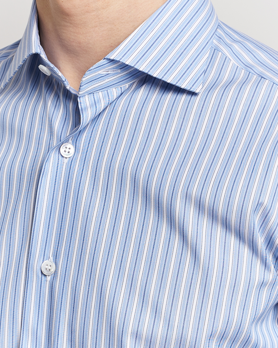 Herr | Skjortor | Brioni | Slim Fit Dress Shirt Blue Stripe