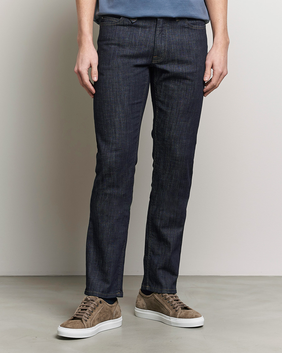 Herr | Kläder | Brioni | Slim Fit Stretch Jeans Dark Indigo