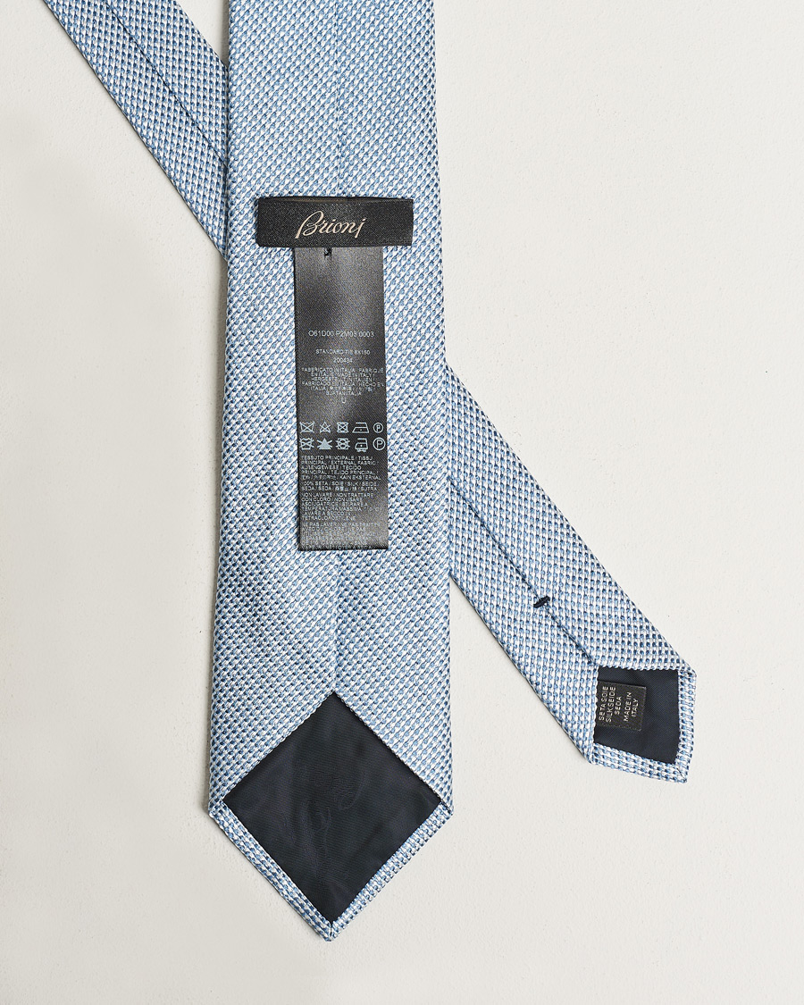 Herr | Brioni Structured Silk Tie Light Blue | Brioni | Structured Silk Tie Light Blue