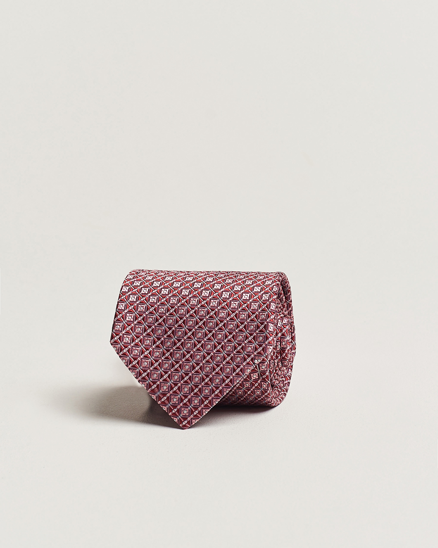 Herr | Brioni Structured Silk Tie Dark Red | Brioni | Structured Silk Tie Dark Red