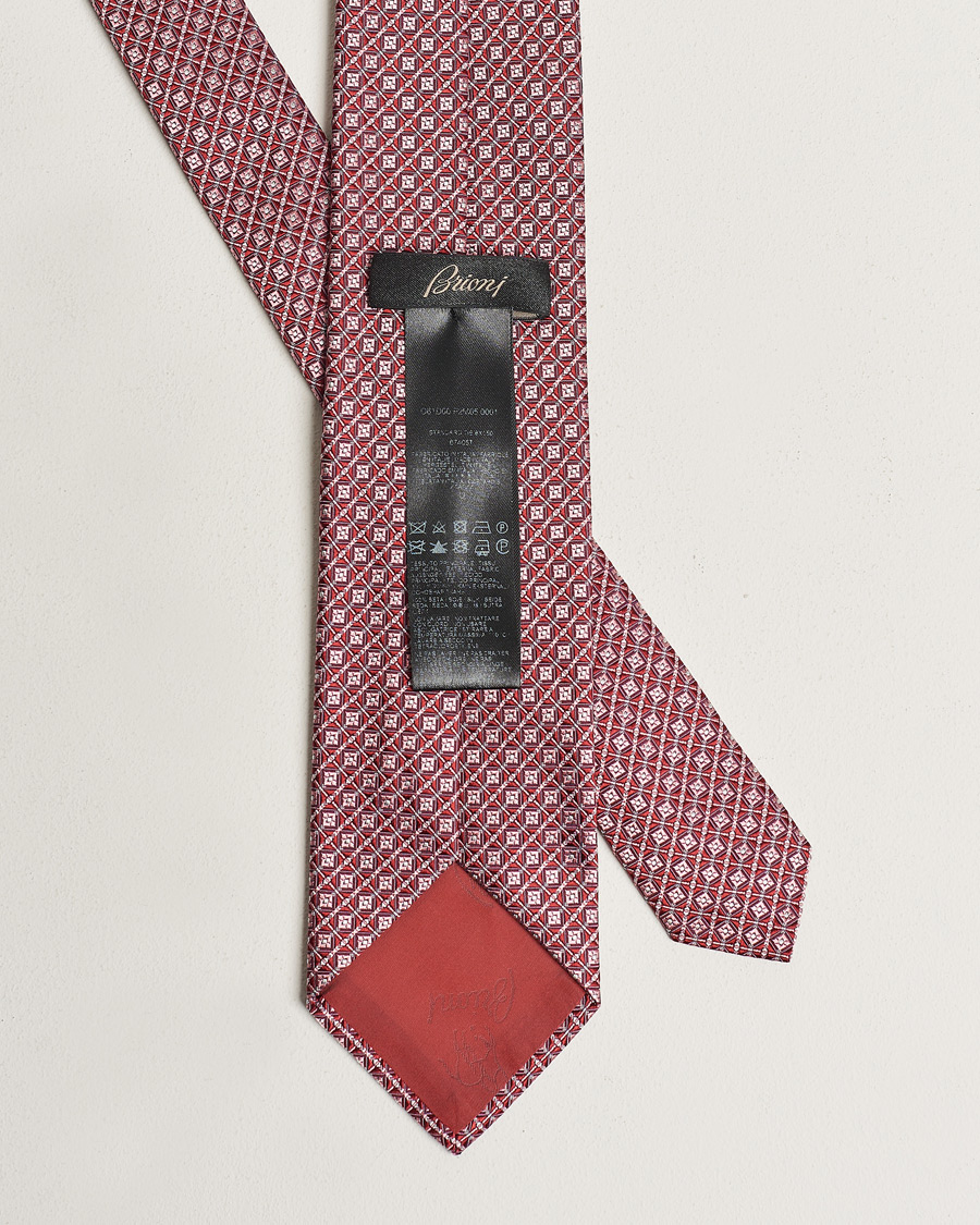 Herr | Brioni Structured Silk Tie Dark Red | Brioni | Structured Silk Tie Dark Red