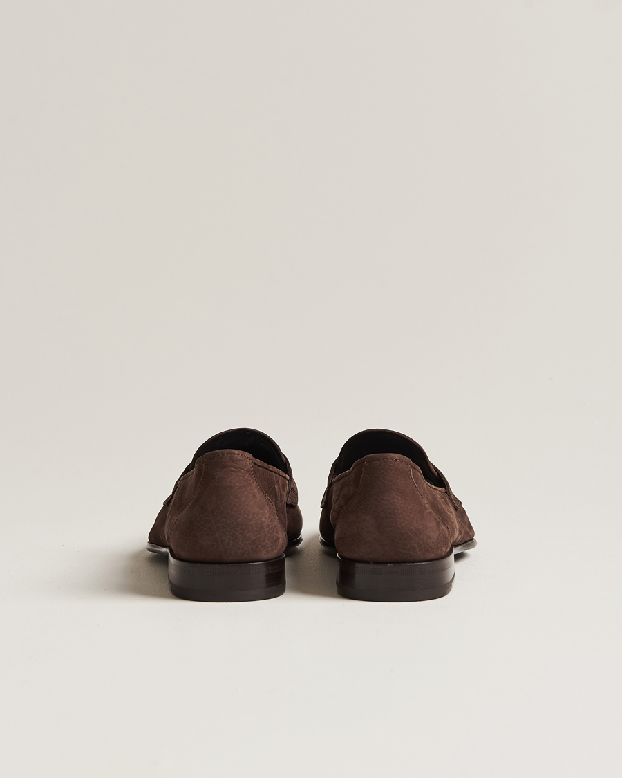 Herr | Brioni Penny Loafers Dark Brown Nubuck | Brioni | Penny Loafers Dark Brown Nubuck