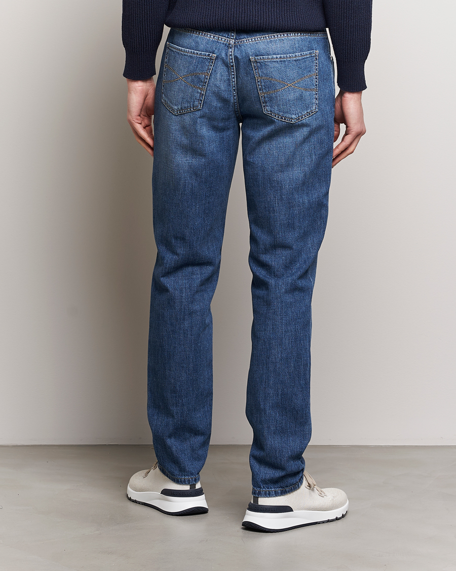 Herr | Jeans | Brunello Cucinelli | Traditional Fit Jeans Dark Blue Wash