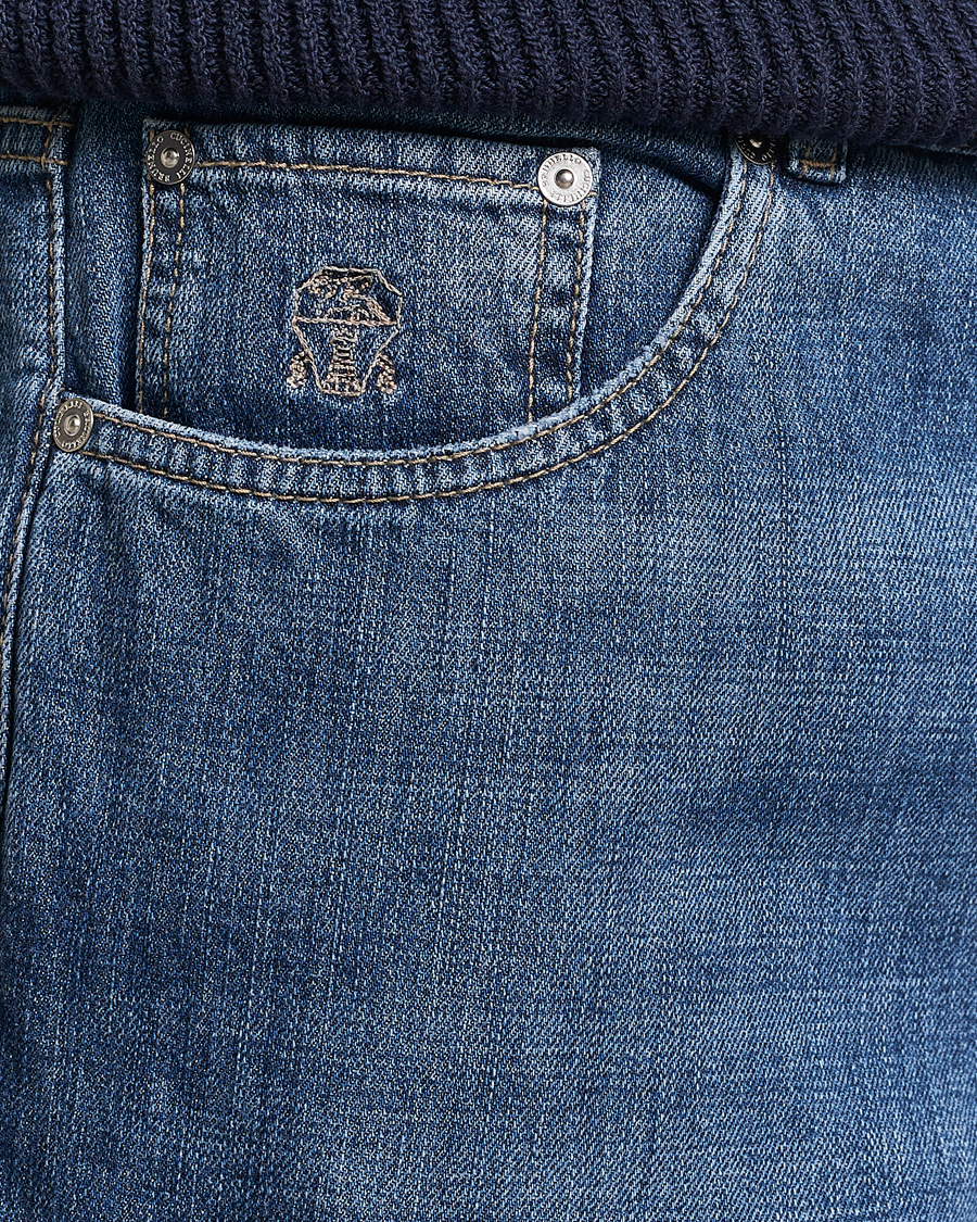Herr | Jeans | Brunello Cucinelli | Traditional Fit Jeans Dark Blue Wash