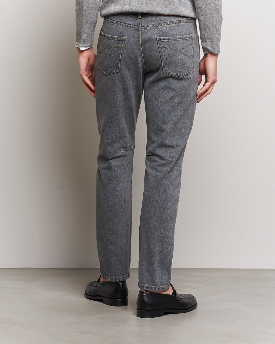 Herr | Jeans | Brunello Cucinelli | Leisure Fit Jeans Grey Wash