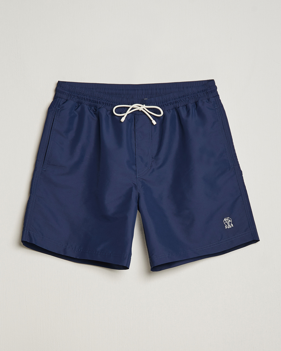 Herr | Badbyxor | Brunello Cucinelli | Nylon Swim Trunks Navy