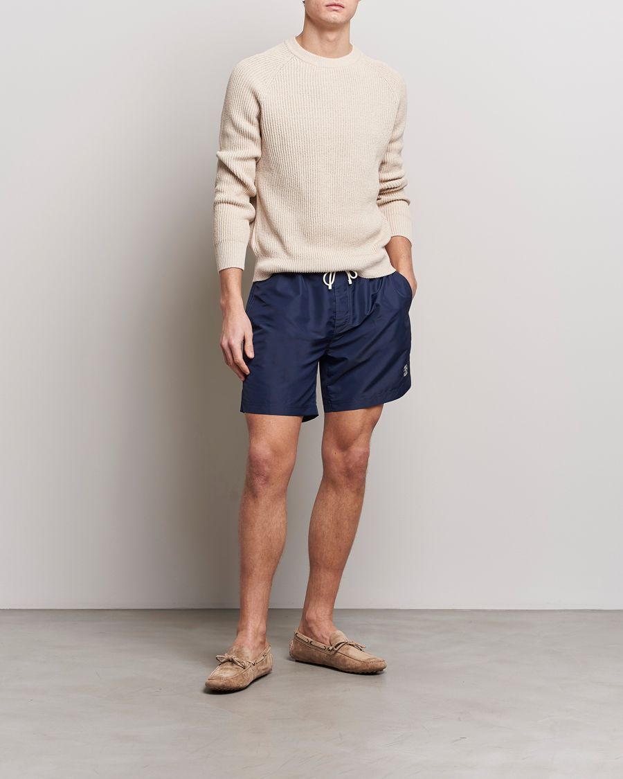 Herr | Badbyxor | Brunello Cucinelli | Nylon Swim Trunks Navy