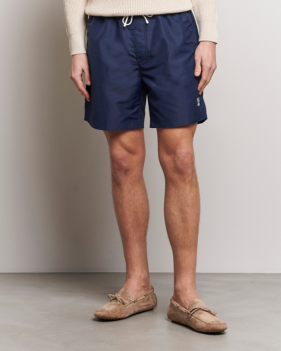 Herr | Badbyxor | Brunello Cucinelli | Nylon Swim Trunks Navy