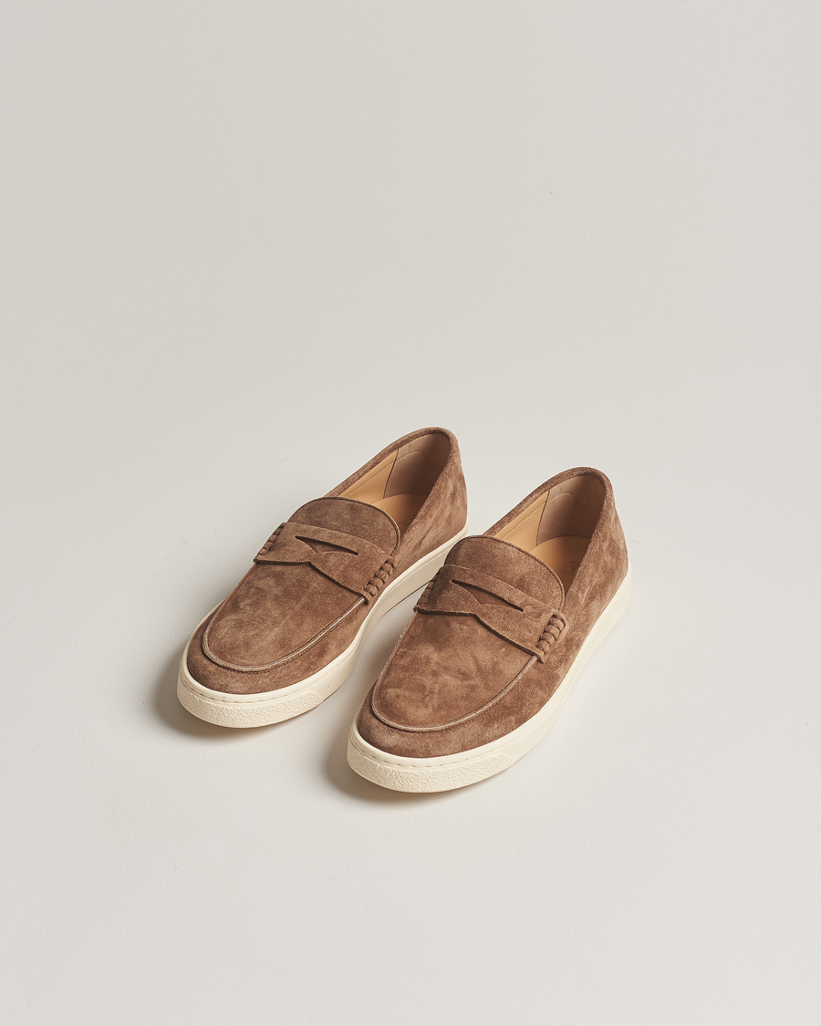 Herr | Skor | Brunello Cucinelli | Moccasin Loafer Brown Suede