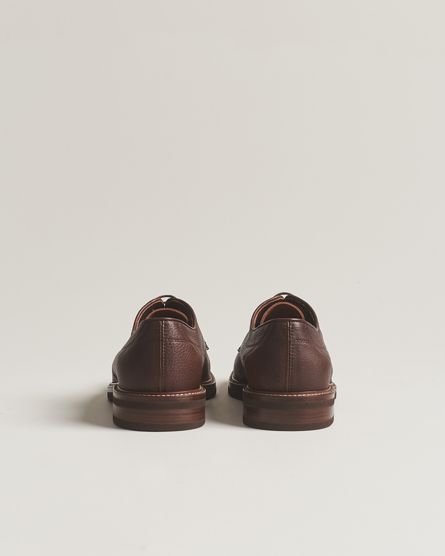 Herr | Brunello Cucinelli Plain Toe Derby Dark Brown Deerskin | Brunello Cucinelli | Plain Toe Derby Dark Brown Deerskin