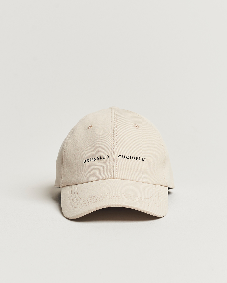 Herr | Brunello Cucinelli Cotton Baseball Cap Light Beige | Brunello Cucinelli | Cotton Baseball Cap Light Beige