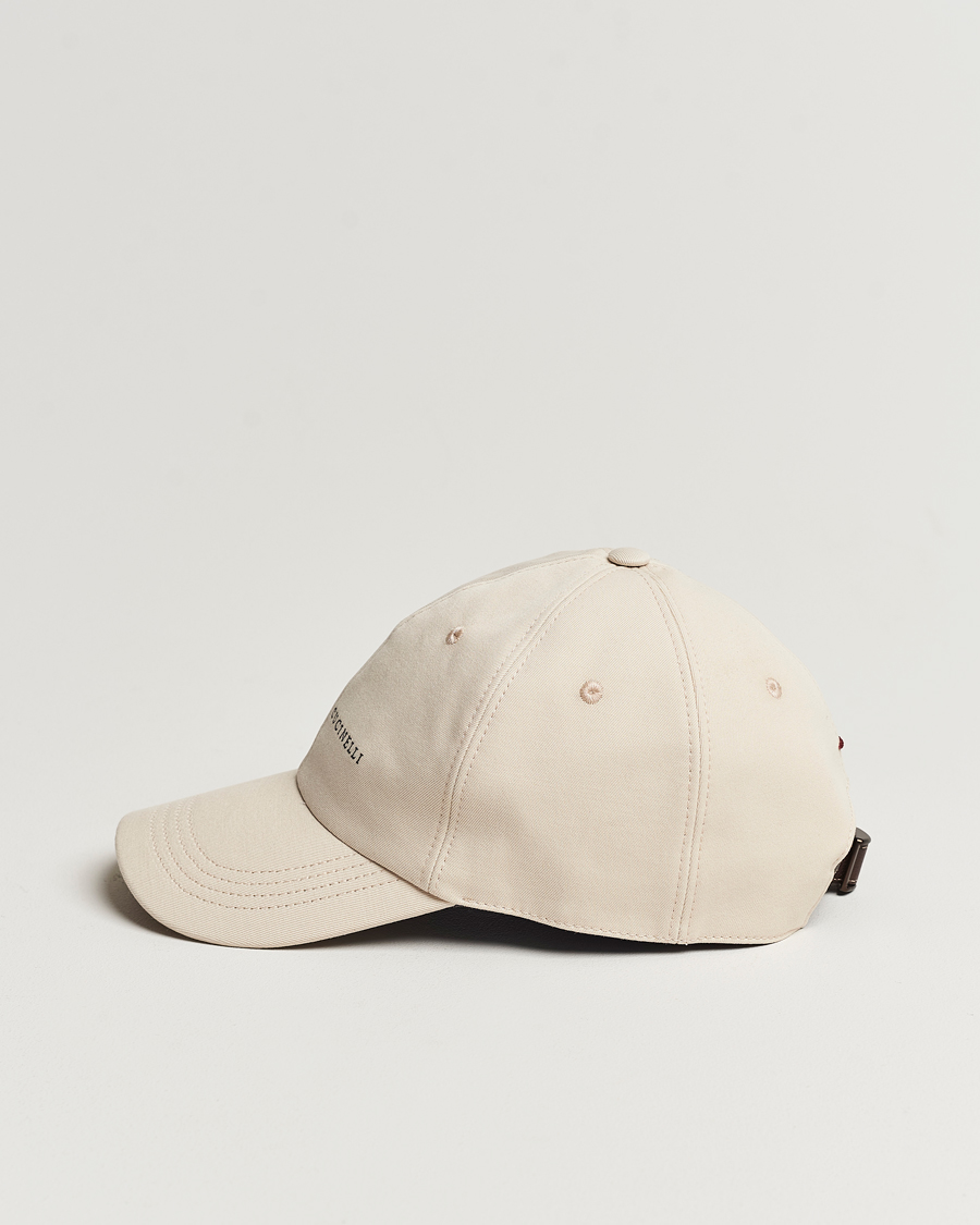 Herr | Brunello Cucinelli Cotton Baseball Cap Light Beige | Brunello Cucinelli | Cotton Baseball Cap Light Beige